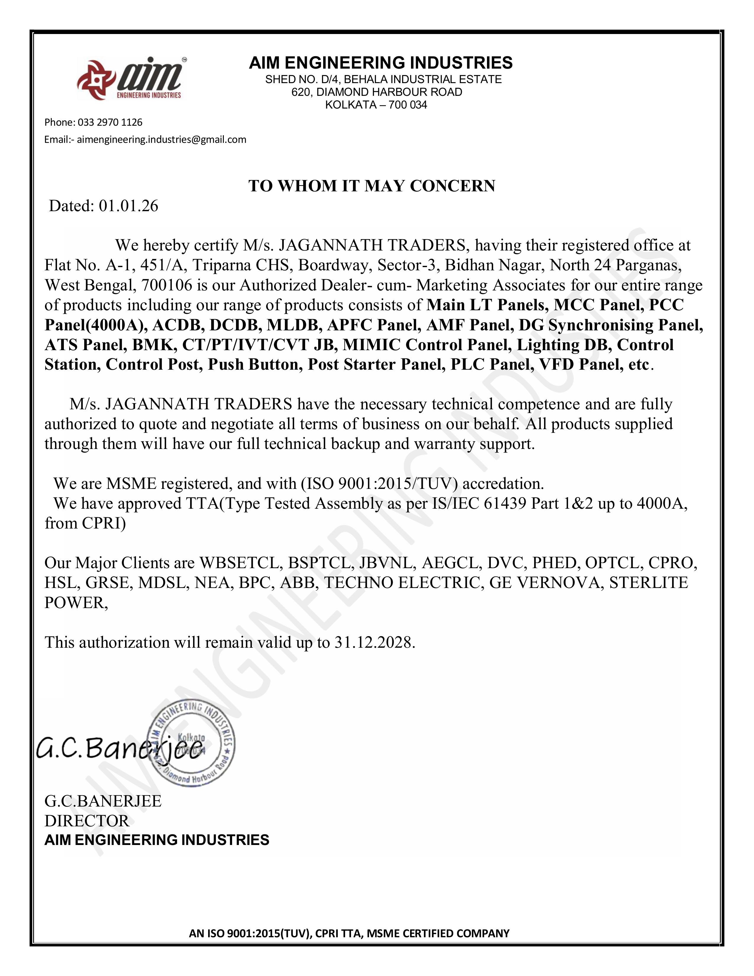 AIM Electrical Panels
