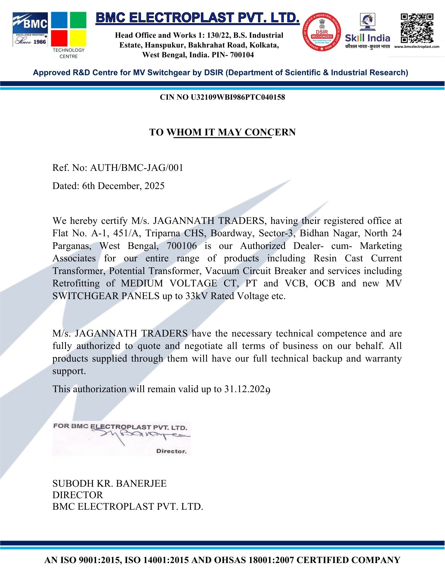 BMC Switchgear Panels